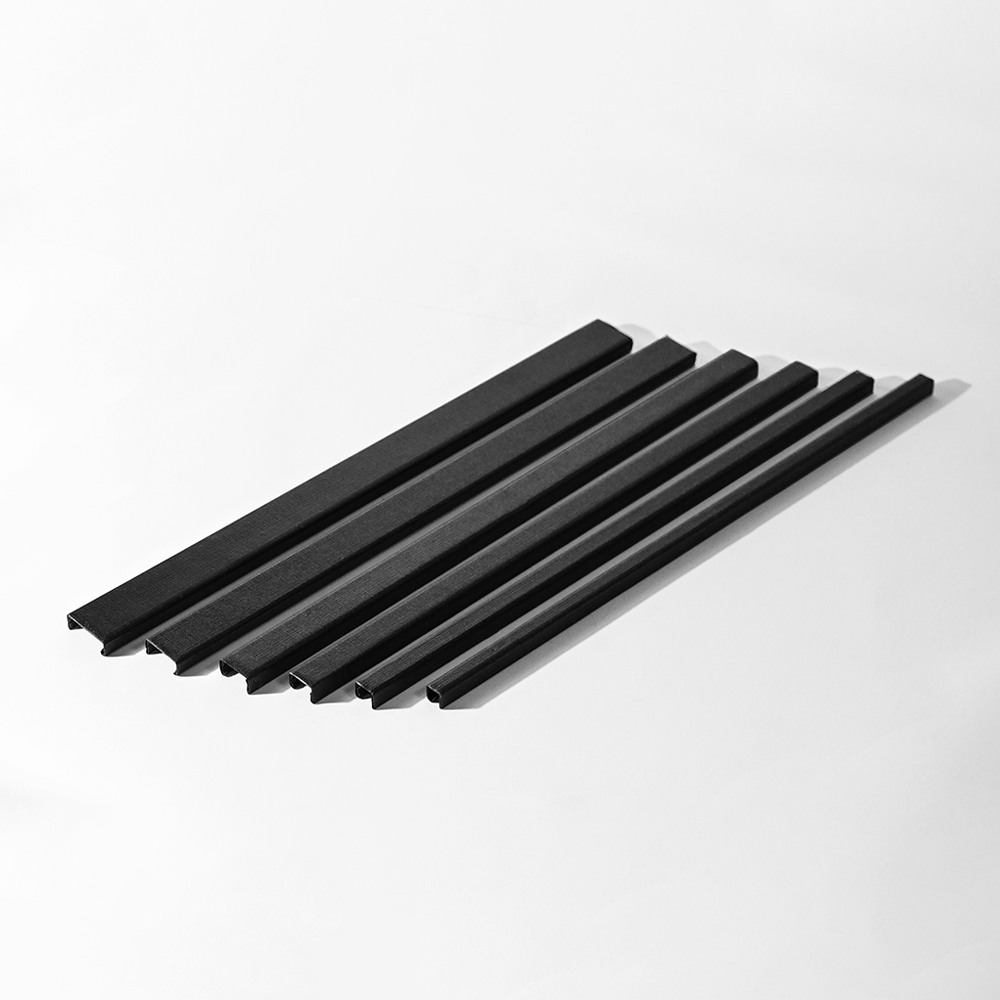 BS410-304 | Bindeschienen | schwarz matt | lang | 10 mm