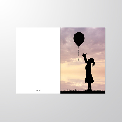 EP417P | Sterbebilder | Mädchen mit Ballon | Papyrello