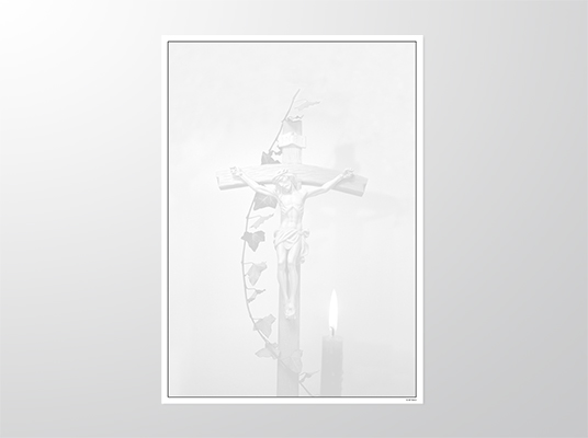 EP9083-A3 | Parte | Kreuz mit Kerze | 1-färbig