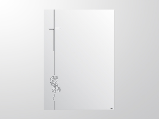 EP9118-A4 | Parte | Kreuz mit Rose Silberprägung | 1-färbig