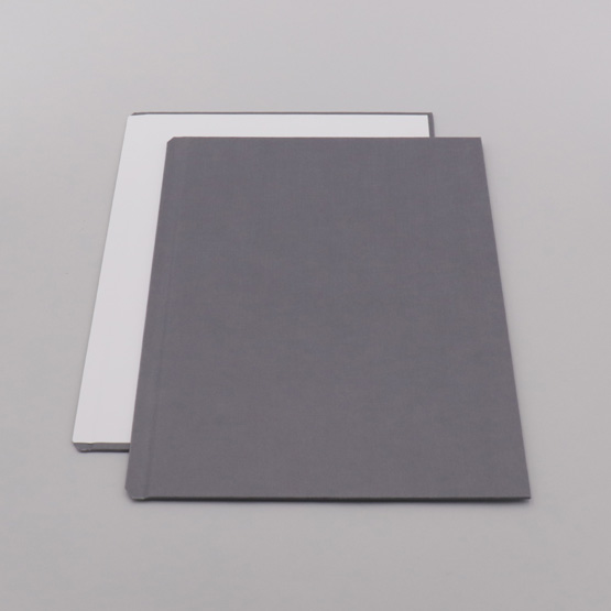 HC1L0 | EP Bind Cover | Grau Leinenstruktur | A4 hoch