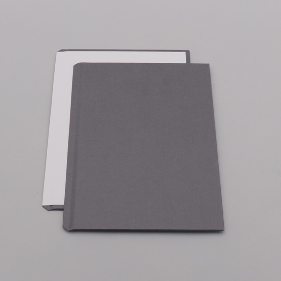 HC1L2 | EP Bind Cover | Grau Leinenstruktur | A5 hoch
