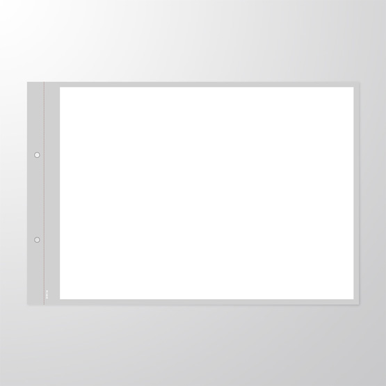 PLQ160 | Einlegepapier | grauer Rand | 160 g | gelocht, perforiert