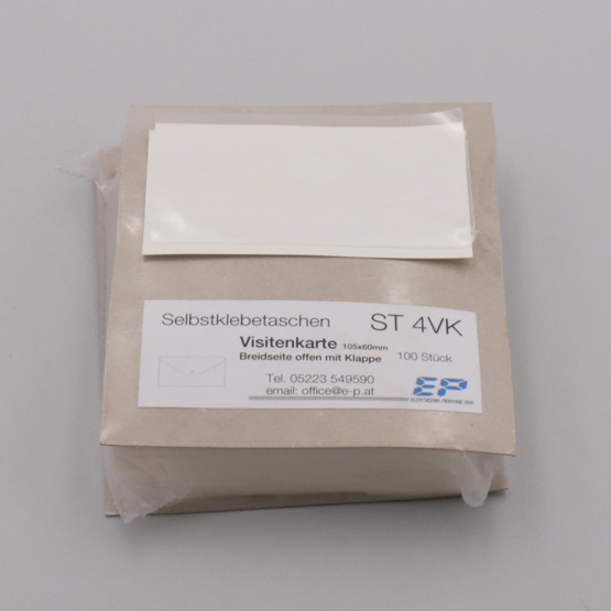 ST4VK | Selbstklebetasche | 60 x 105 mm | Visitenkarten