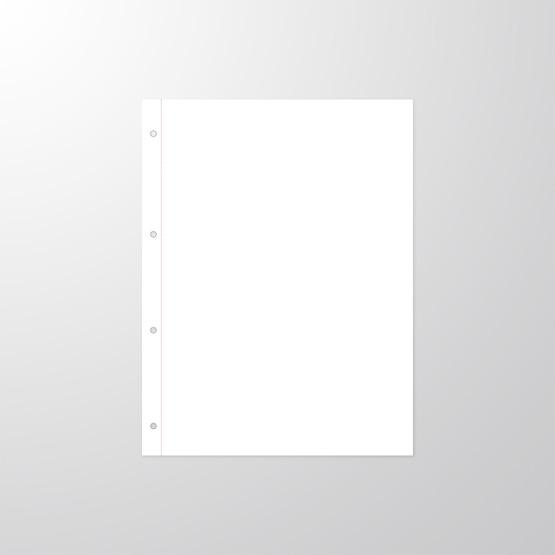 UL160 | Einlegepapier | blanko | 160 g | gelocht, perforiert